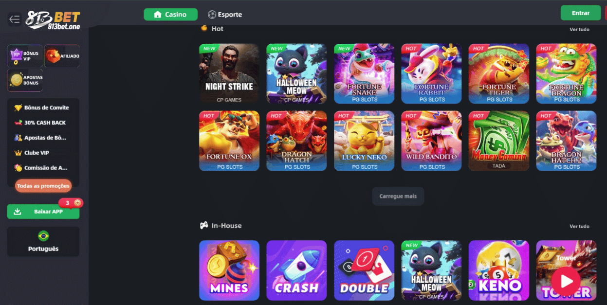 Sobre o 813Bet – Plataforma Segura e Completa de Cassino e Apostas Esportivas